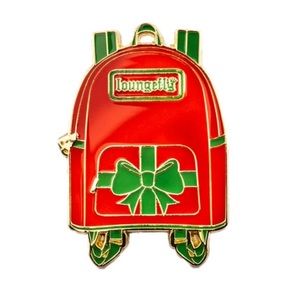 Loungefly Holiday Backpack Enamel Pin